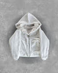 WHITE FUR JACKET UNISEX