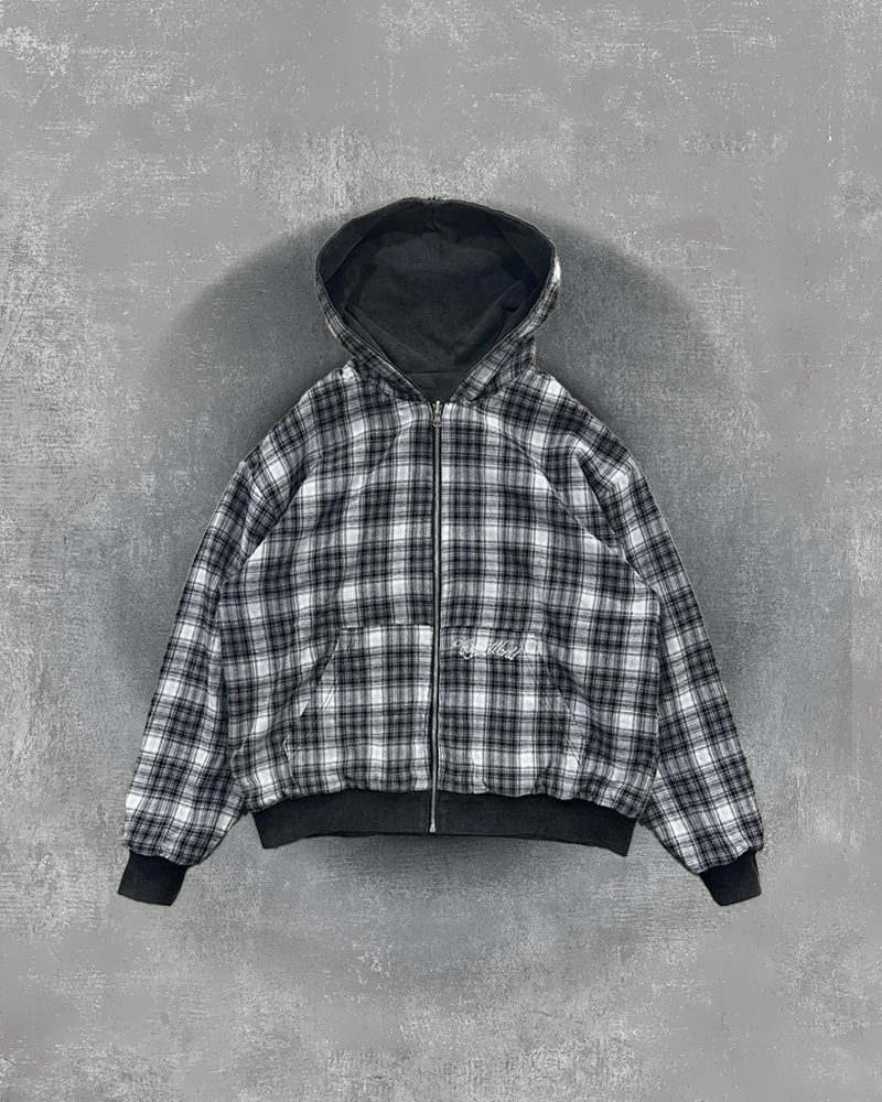 GREY/BLACK 2-SIDED ZIPPER