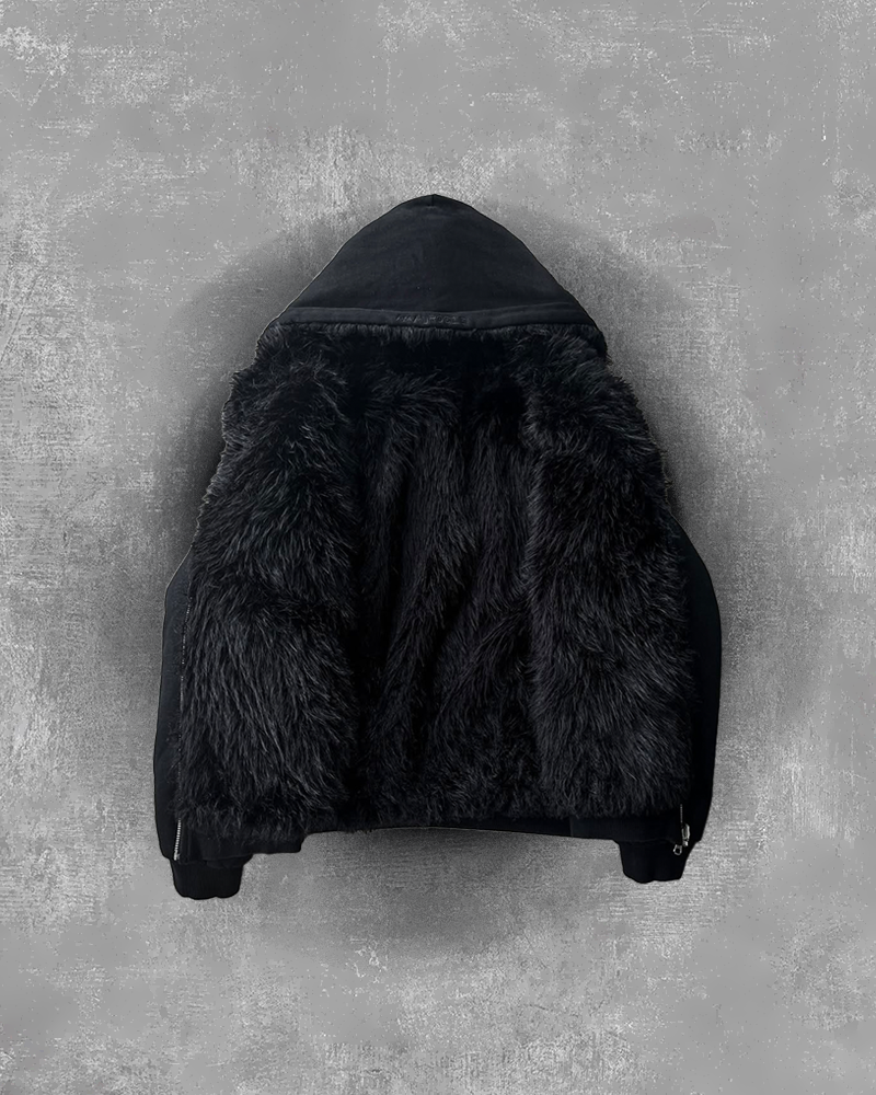 BLACK FUR JACKET
