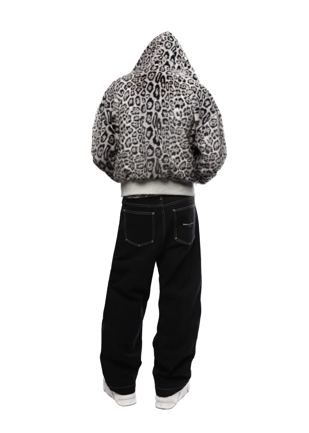 GREY/LEOPARD 2-SIDED ZIPPER